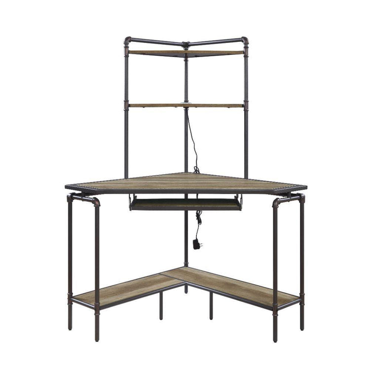 ACME - Deliz - Desk - Sand Gray - 5th Avenue Furniture