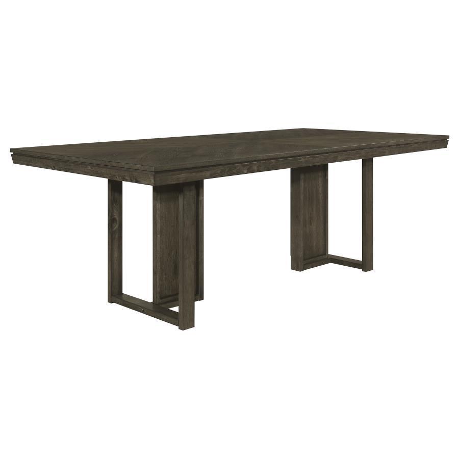 Coaster Fine Furniture - Kelly - Rectangular Dining Table - Dark Gray - 5th Avenue Furniture