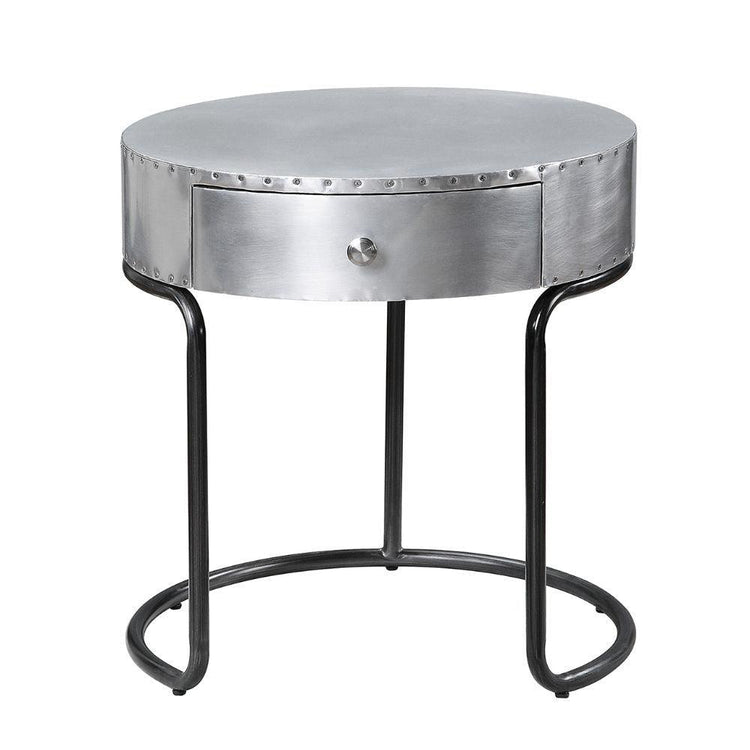 ACME - Brancaster - End Table - Aluminum - 21" - 5th Avenue Furniture