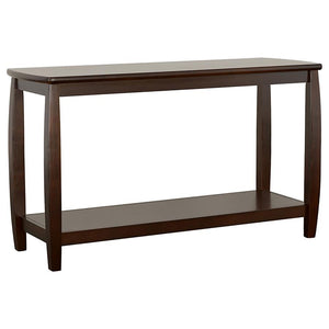 CoasterEssence - Dixon - Rectangular Sofa Table With Lower Shelf - Espresso - 5th Avenue Furniture