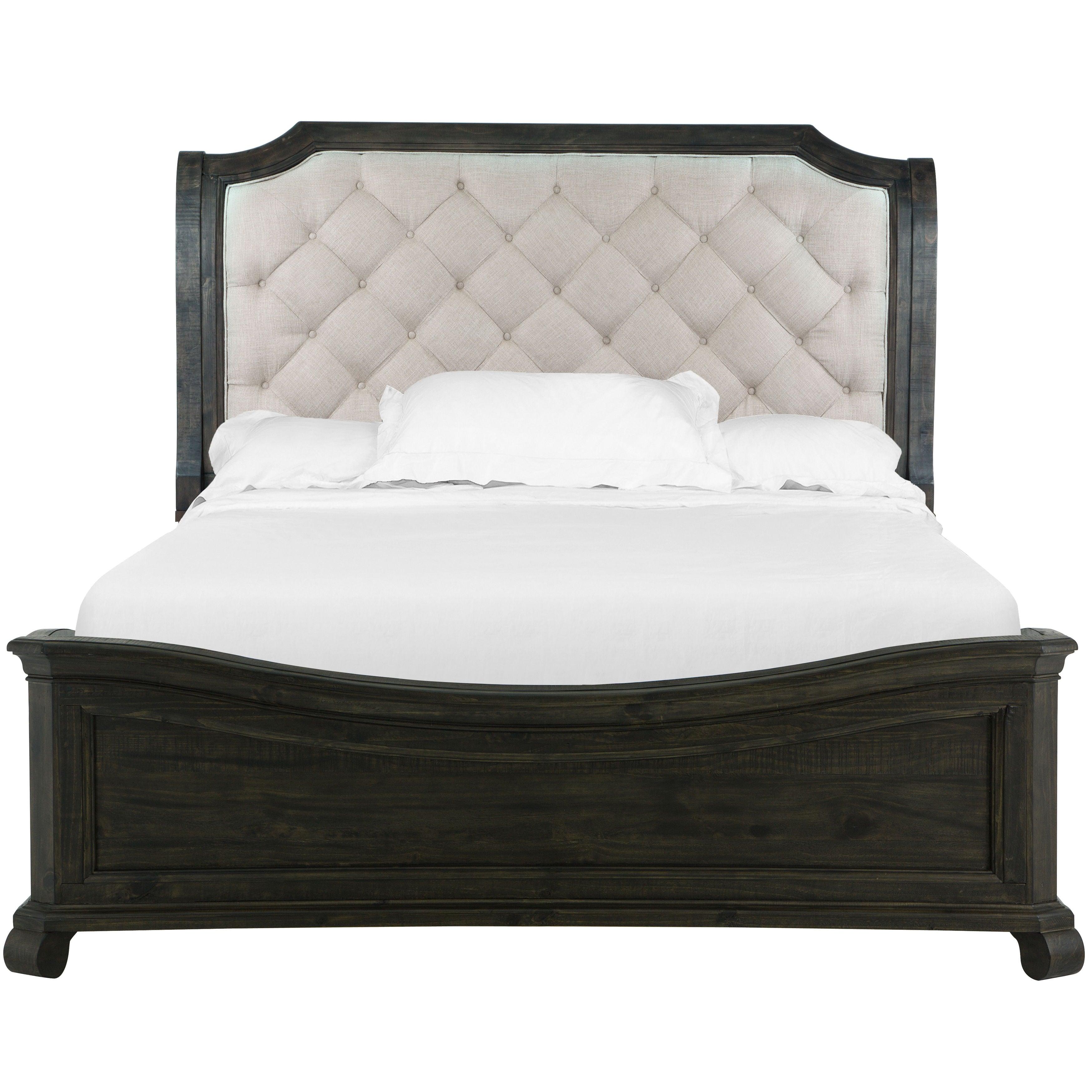 Magnussen Furniture - Bellamy - Complete Sleigh Bed With Shaped Footboard - 5th Avenue Furniture