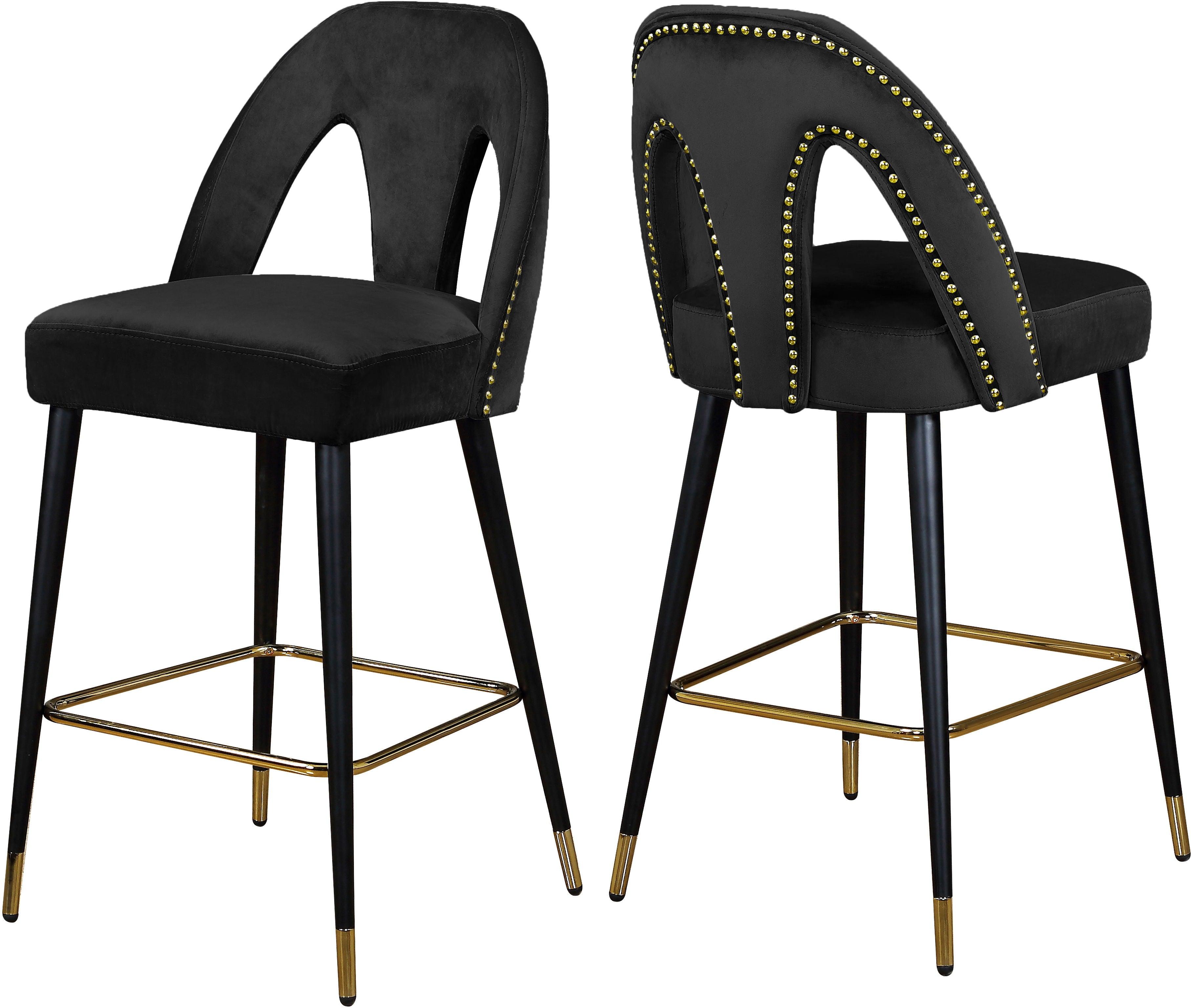 Meridian Furniture - Akoya - Stool (Set of 2) - 5th Avenue Furniture