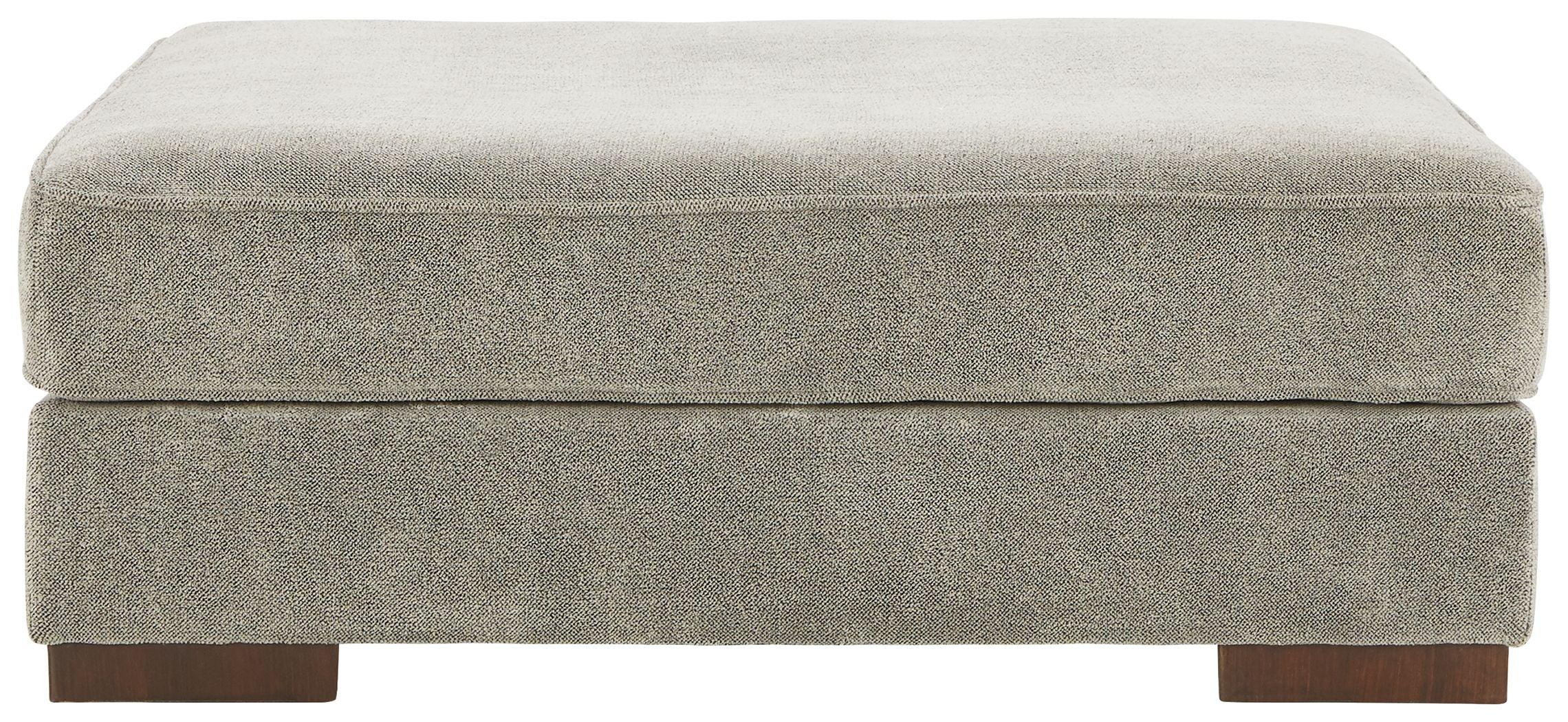 Signature Design by Ashley® - Bayless - Smoke - Oversized Accent Ottoman - 5th Avenue Furniture