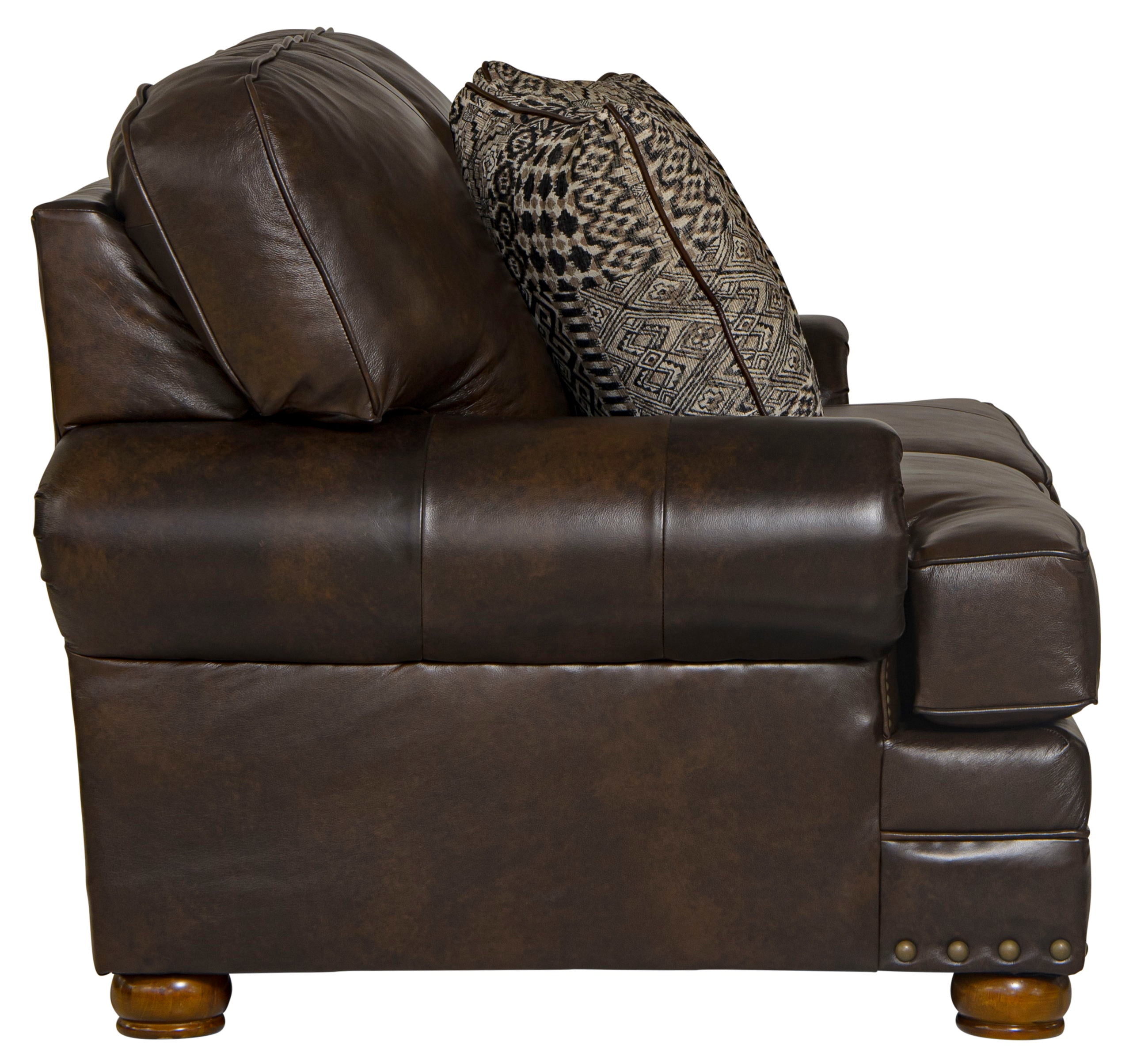 Roberto - Loveseat - Cocoa - Leather - 5th Avenue Furniture