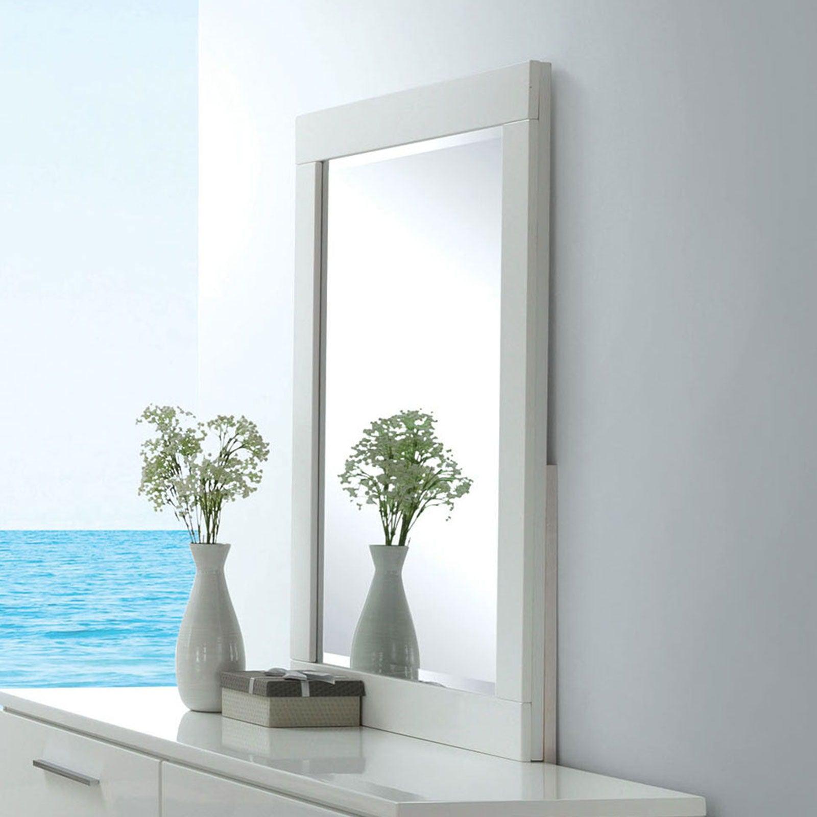 Furniture of America - Christie - Mirror - White - 5th Avenue Furniture