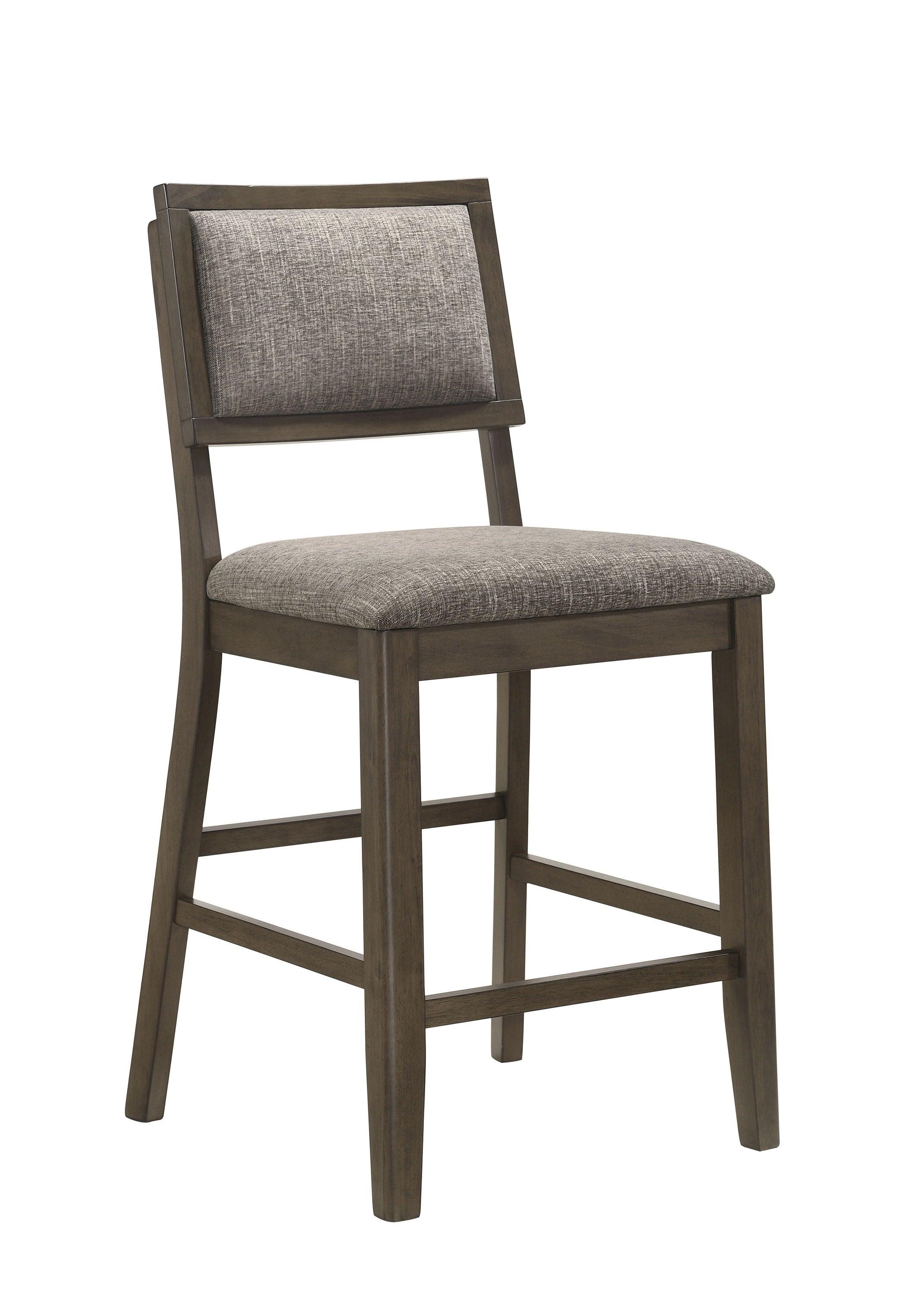 Crown Mark - Ember - Counter Height Chair (Set of 2) - Dark Gray - 5th Avenue Furniture
