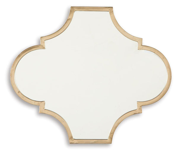 Ashley Furniture - Callie - Gold Finish - Accent Mirror - 5th Avenue Furniture