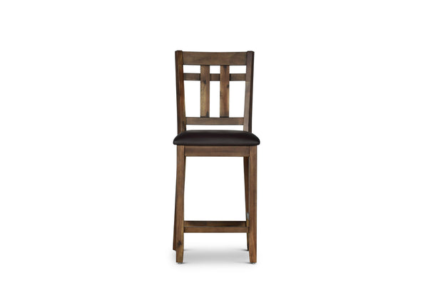 Steve Silver Furniture - Saranac - Counter Chair (Set of 2) - Dark Brown - 5th Avenue Furniture