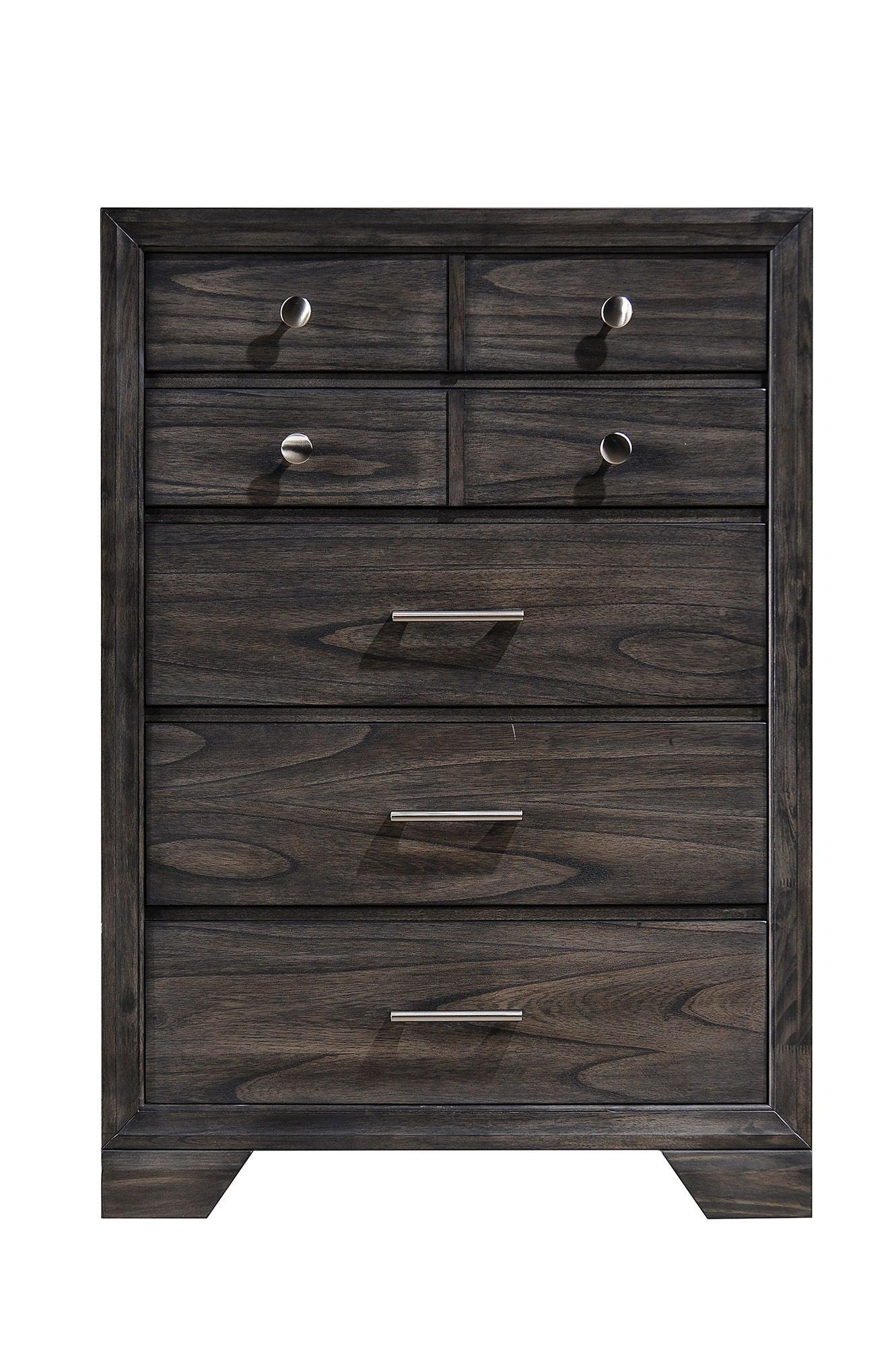 Crown Mark - Jaymes - Chest - Gray - 5th Avenue Furniture