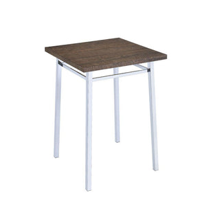 ACME - Nadie - Bar Table - Oak & Chrome - 5th Avenue Furniture