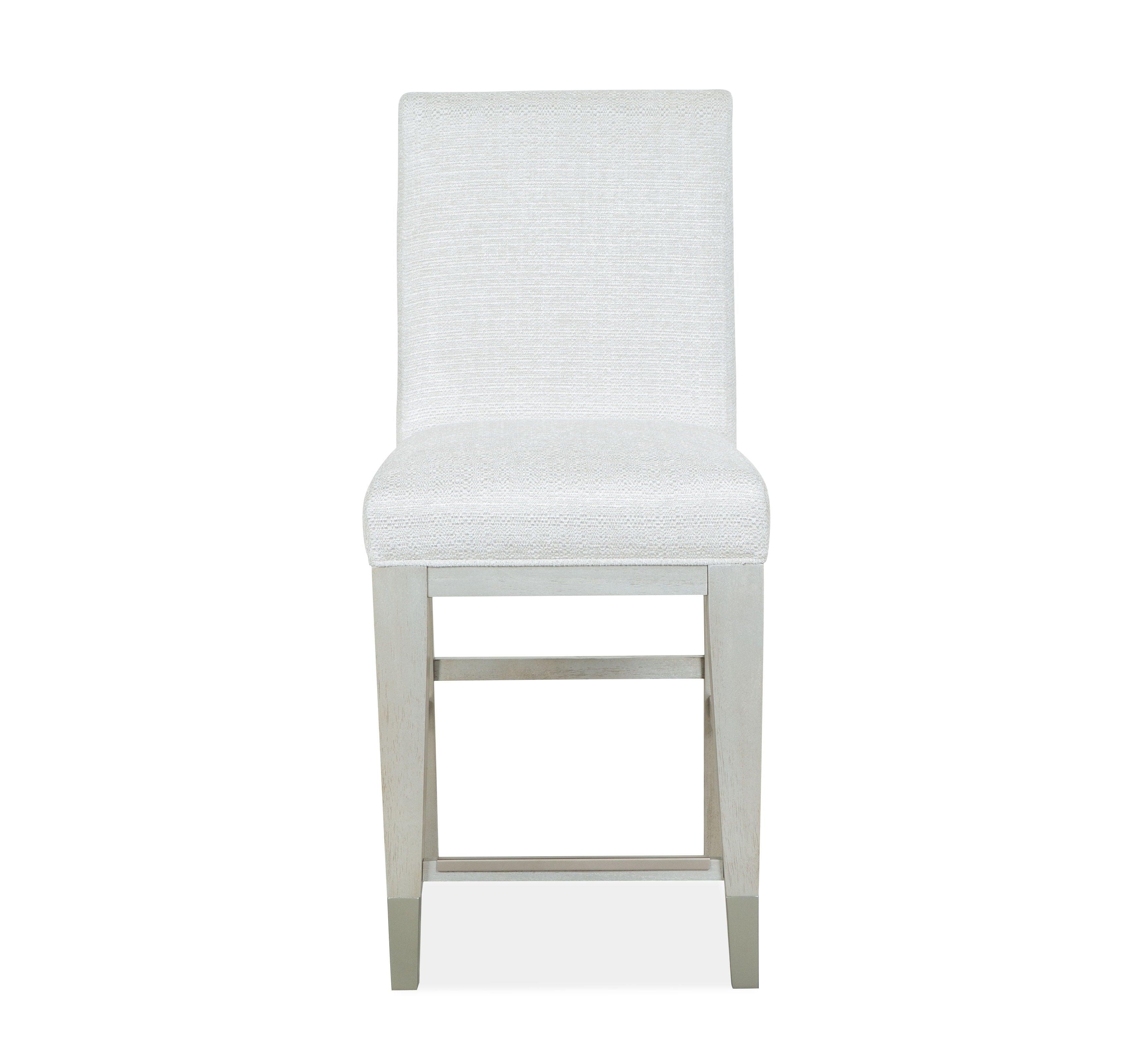 Magnussen Furniture - Lenox - Counter Chair With Upholstered Seat and Back (Set of 2) - Warm Silver - 5th Avenue Furniture