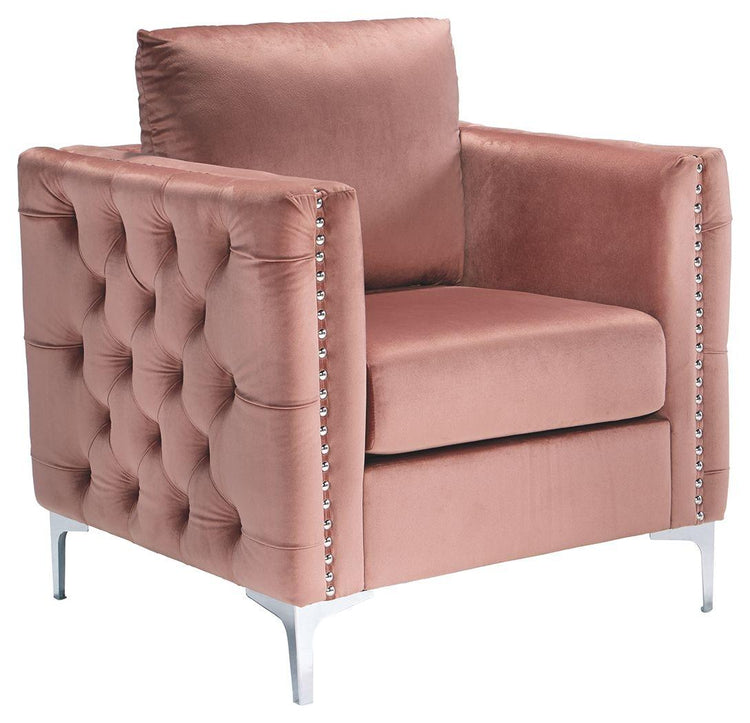 Ashley Furniture - Lizmont - Blush Pink - Accent Chair - 5th Avenue Furniture