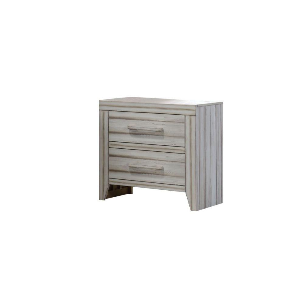 ACME - Shayla - Nightstand - Antique White - 5th Avenue Furniture