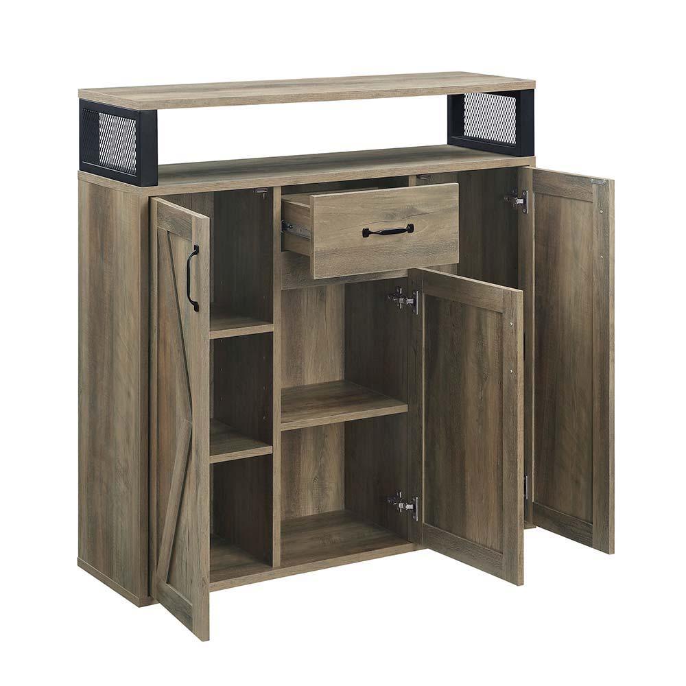 ACME - Abiram - Server - Rustic Oak Finish - 5th Avenue Furniture