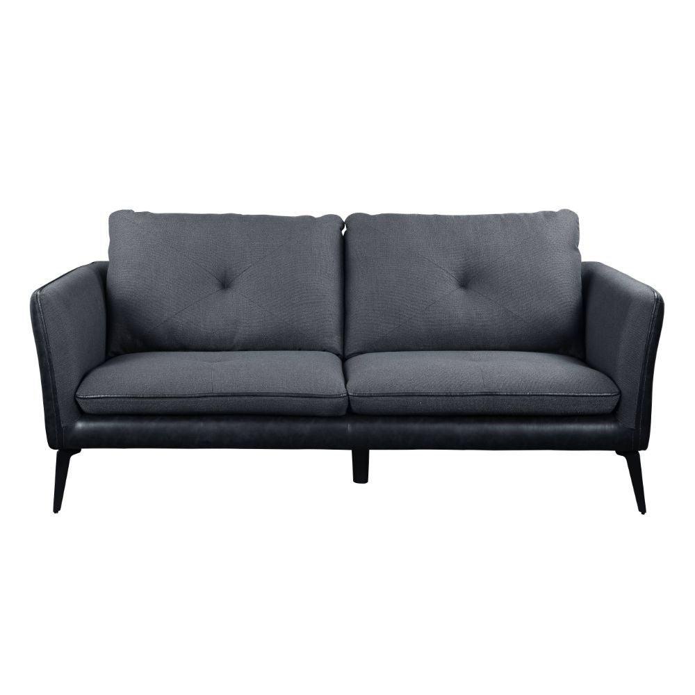 ACME - Harun - Sofa - Gray Fabric & PU - 5th Avenue Furniture