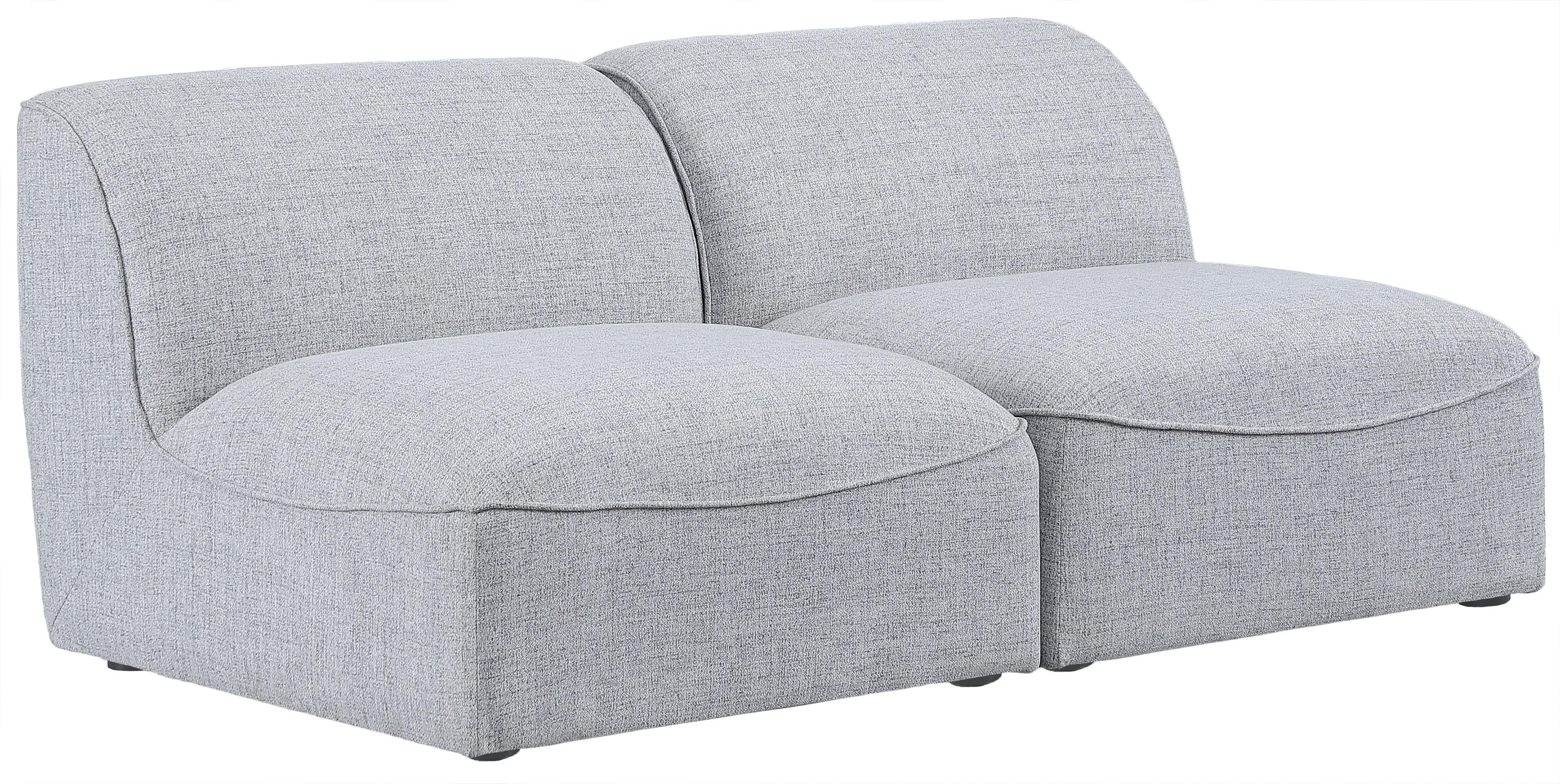 Meridian Furniture - Miramar - Modular Sofa Armless - 2 Seats - 5th Avenue Furniture