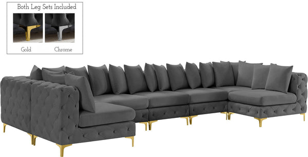 Meridian Furniture - Tremblay - Modular Sectional 8 Piece - Gray - 5th Avenue Furniture