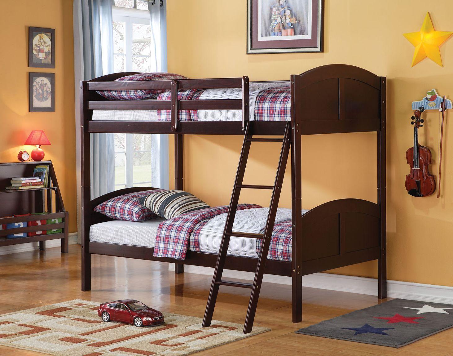 ACME - Toshi - Twin Over Twin Bunk Bed - Espresso - 5th Avenue Furniture