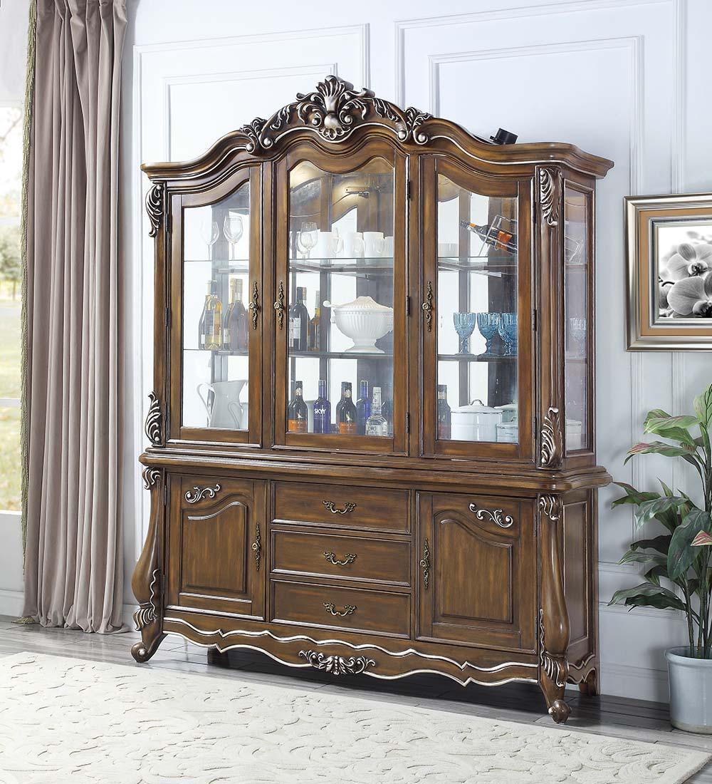 ACME - Latisha - Hutch & Buffet - Antique Oak Finish - 5th Avenue Furniture