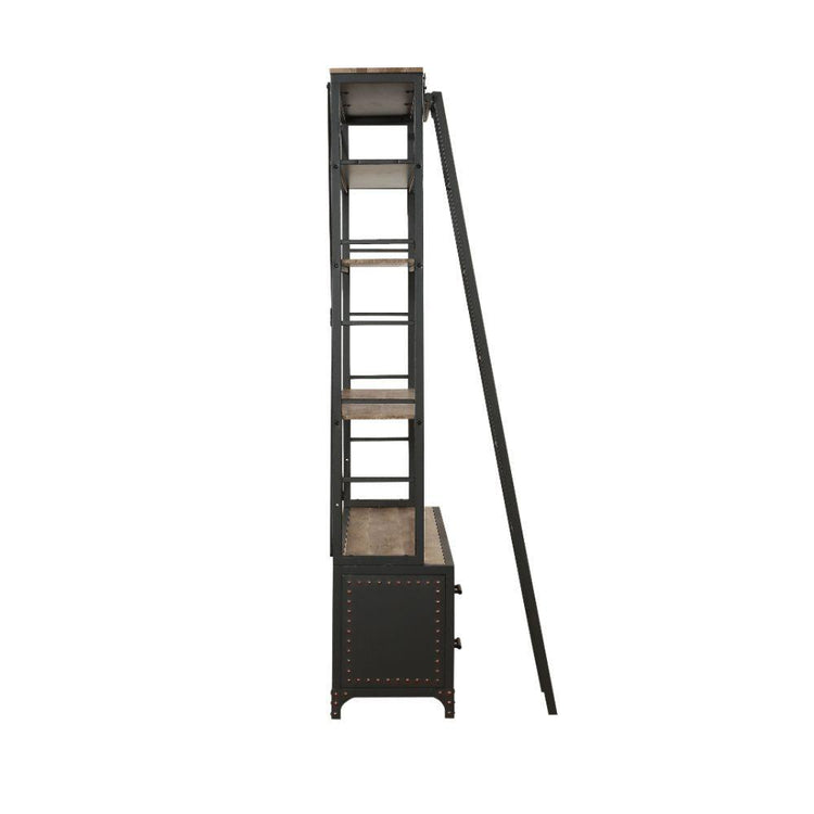 ACME - Actaki - Bookshelf & Ladder - 5th Avenue Furniture