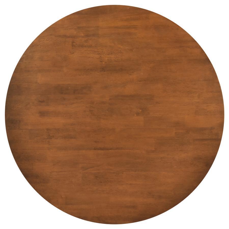 CoasterEveryday - Dinah - Round Solid Wood Dining Table - Walnut - 5th Avenue Furniture