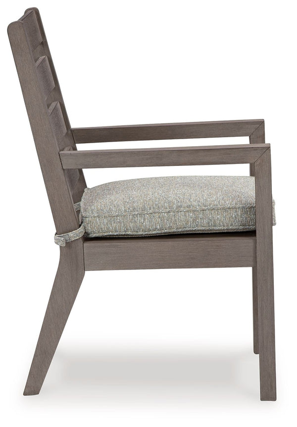 Hillside Barn - Gray / Brown - Arm Chair With Cushion (Set of 2) - 5th Avenue Furniture