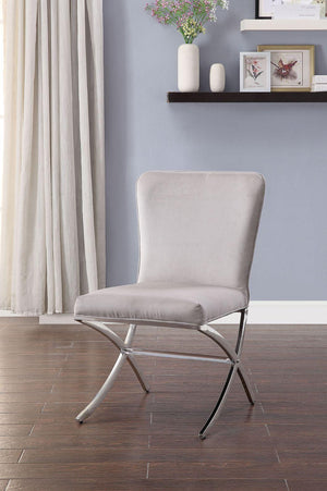 ACME - Daire - Side Chair (Set of 2) - Velvet & Chrome - 5th Avenue Furniture