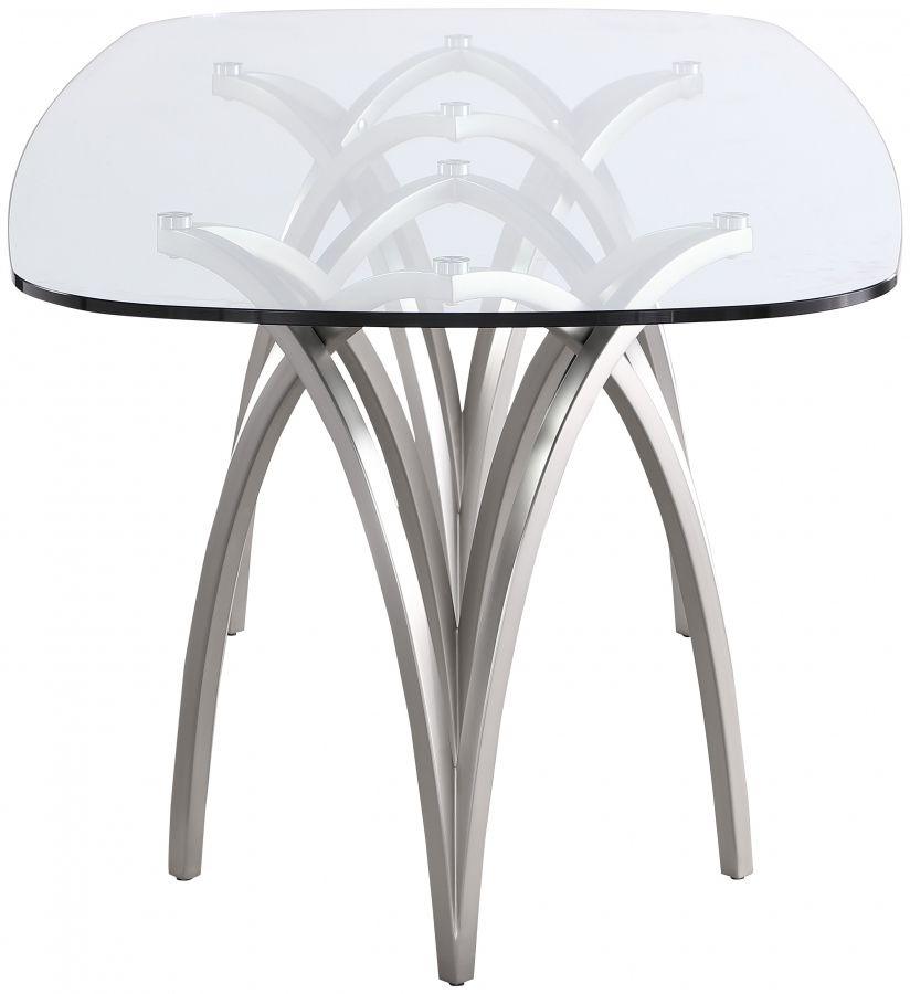 Meridian Furniture - Madelyn - Dining Table - Silver - 5th Avenue Furniture