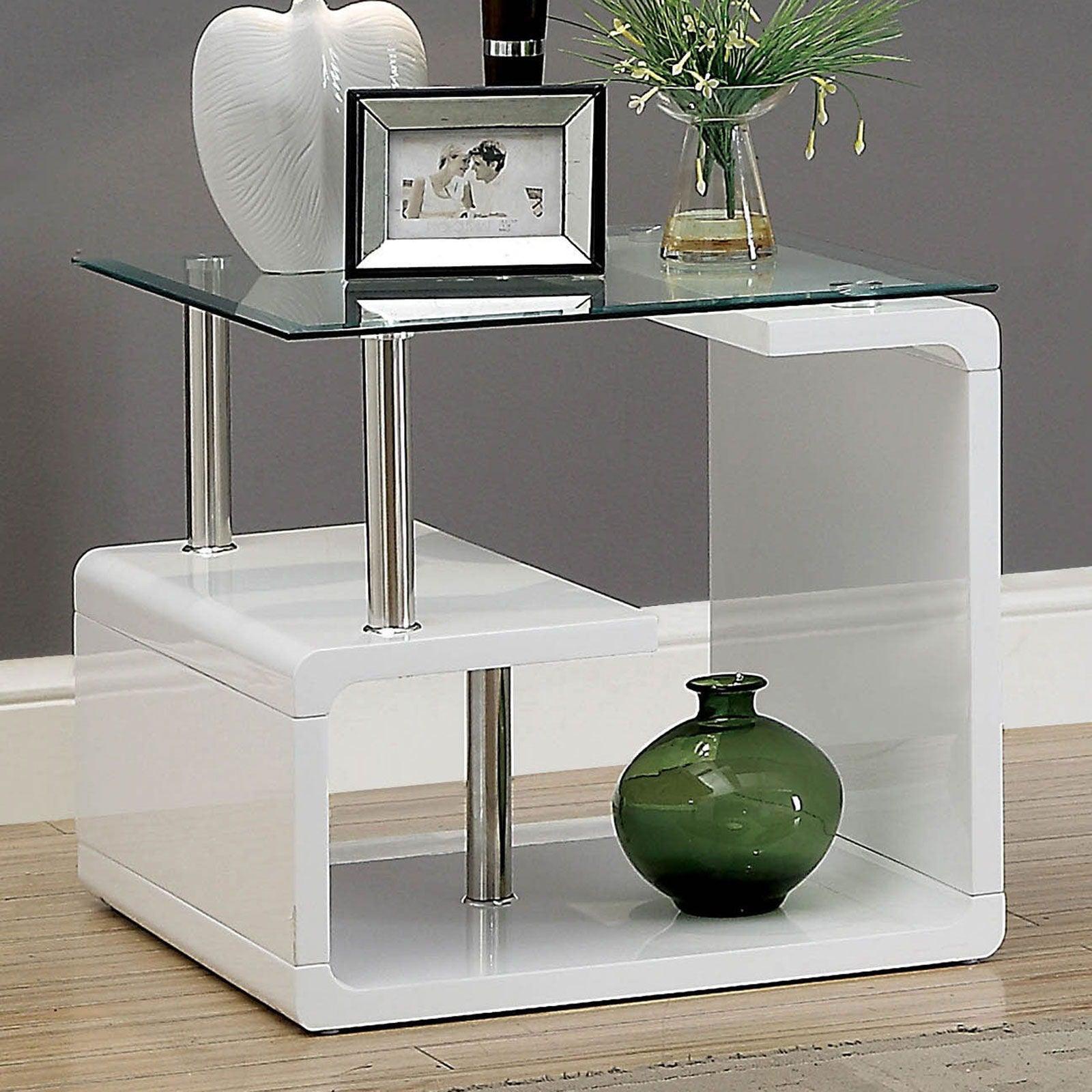 Furniture of America - Torkel - End Table - White - 5th Avenue Furniture