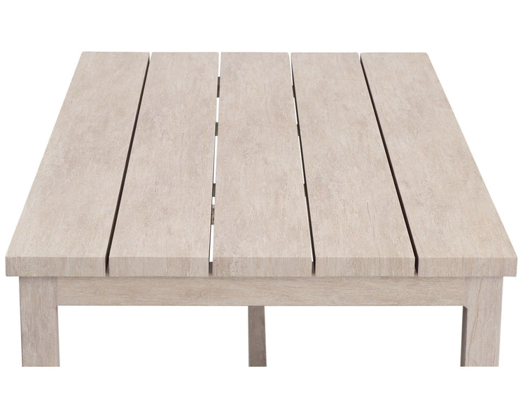 Steve Silver Furniture - Blakley - Outdoor Aluminum Coffee Table - White - 5th Avenue Furniture