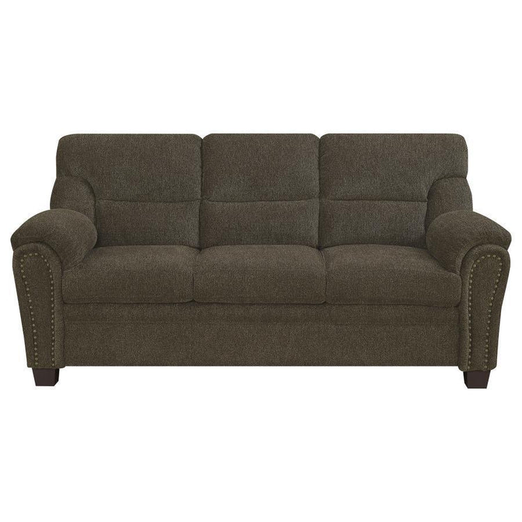 CoasterEveryday - Clemintine - Upholstered Sofa with Nailhead Trim - 5th Avenue Furniture