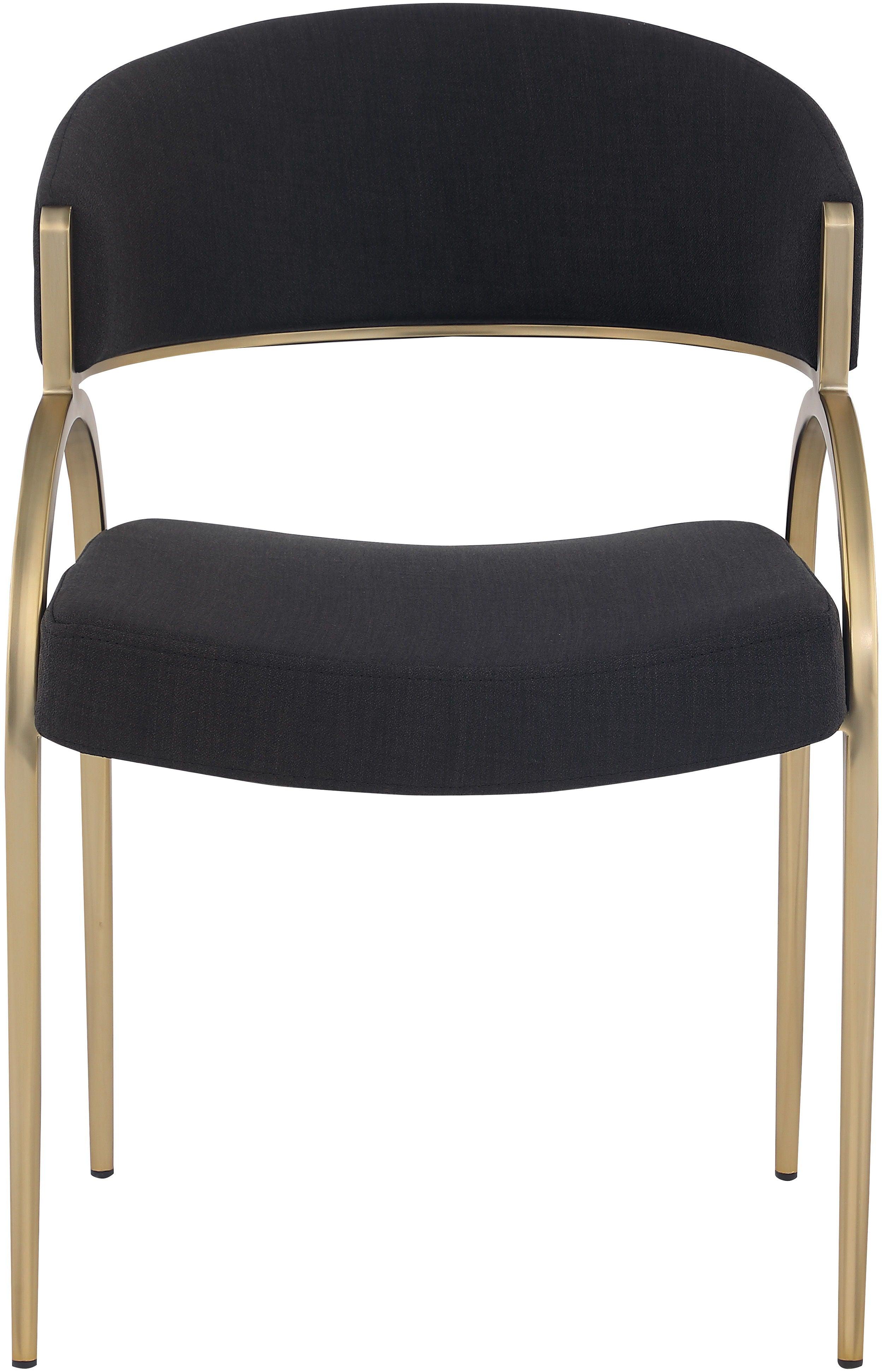 Meridian Furniture - Privet - Dining Chair Set - Gold Base - 5th Avenue Furniture