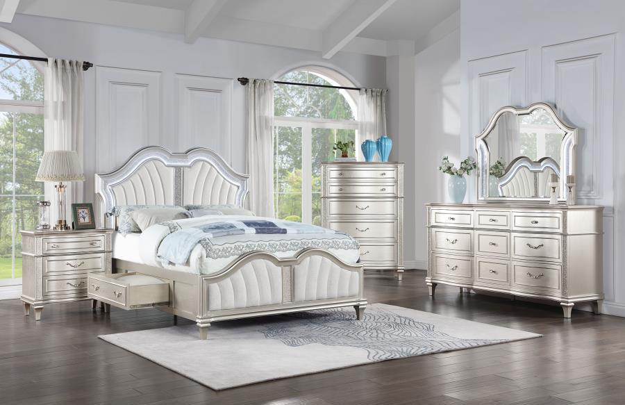 Coaster Fine Furniture - Evangeline - Storage Bed With LED Headboard - 5th Avenue Furniture