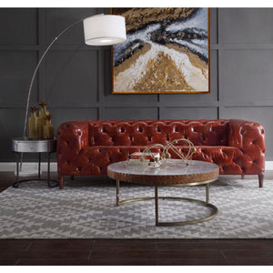 ACME - Orsin - Sofa - Merlot Top Grain Leather - 5th Avenue Furniture