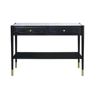 ACME - Atalia - Accent Table - Marble & Black - 5th Avenue Furniture