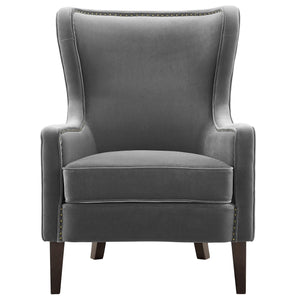 Steve Silver Furniture - Rosco - Velvet Wingback Chair - 5th Avenue Furniture