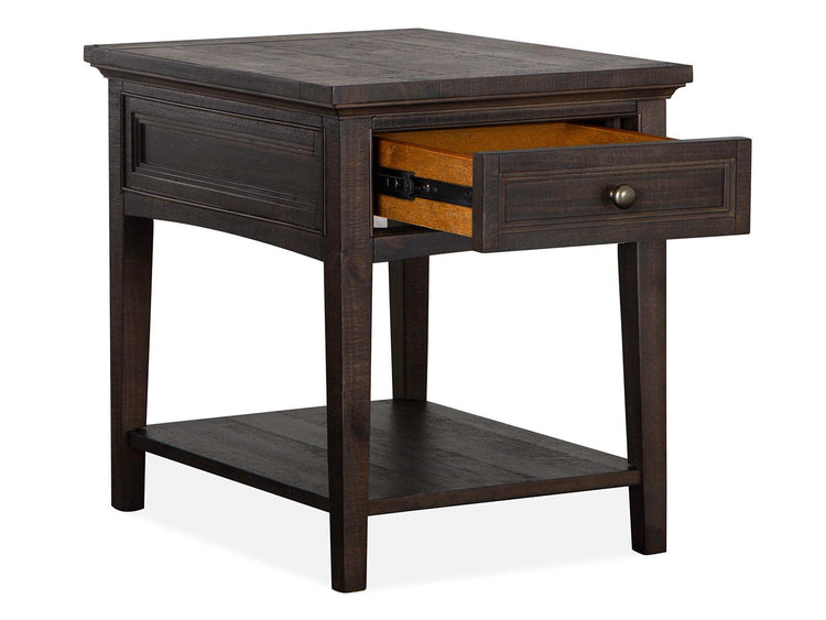 Magnussen Furniture - Westley Falls - Rectangular End Table - Graphite - 5th Avenue Furniture
