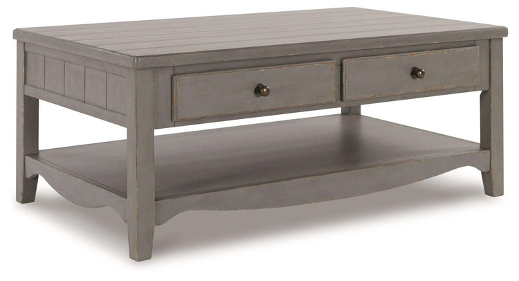 Signature Design by Ashley® - Charina - Antique Gray - Rectangular Cocktail Table - 5th Avenue Furniture