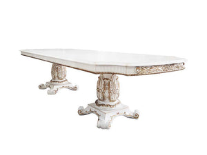 ACME - Vendom - Dining Table - Antique Pearl Finish - 30" - 5th Avenue Furniture