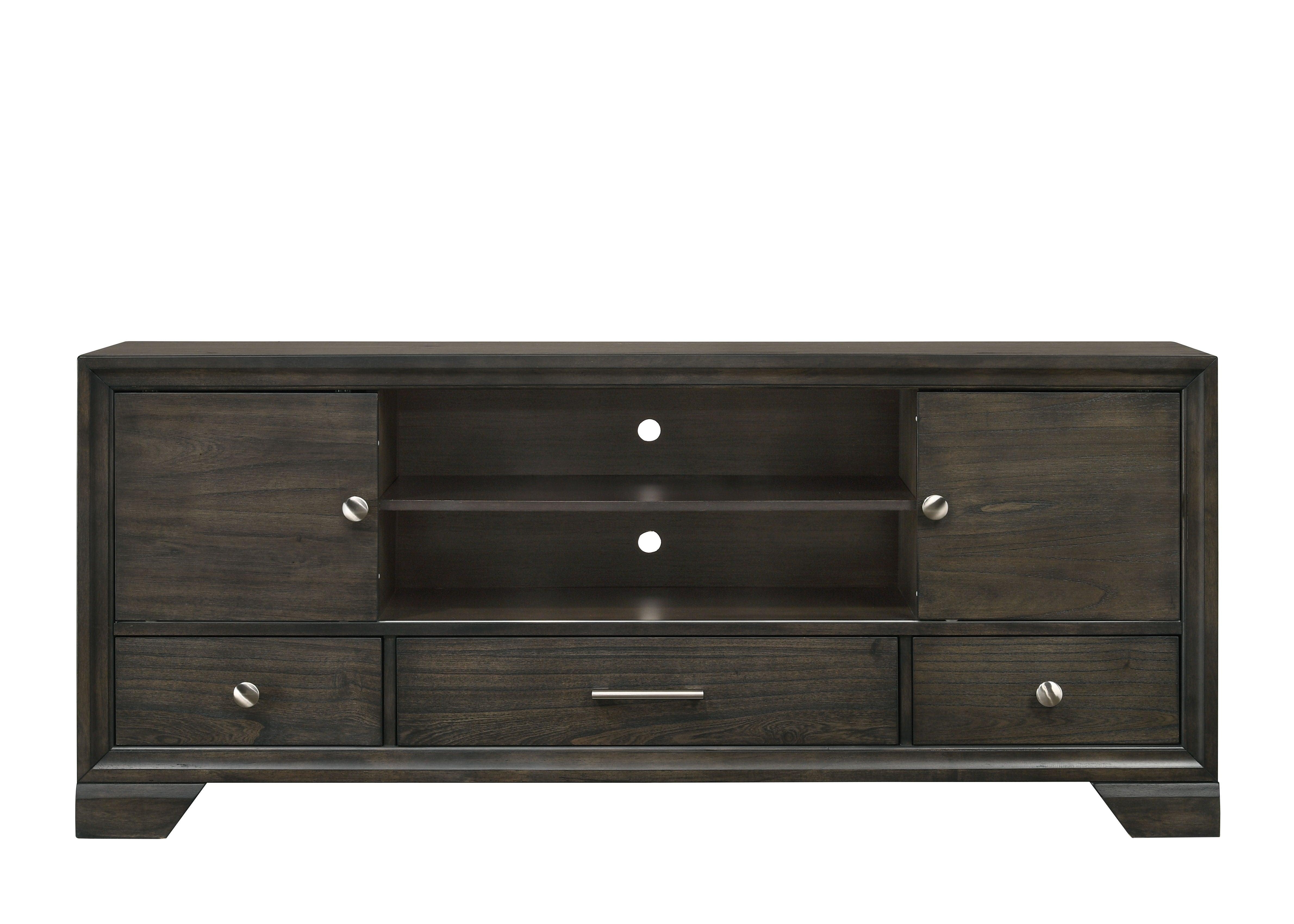 Crown Mark - Jaymes - Tv Stand - Gray - 5th Avenue Furniture