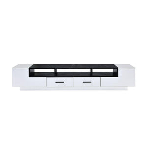 ACME - Armour - TV Stand - White & Black - 5th Avenue Furniture