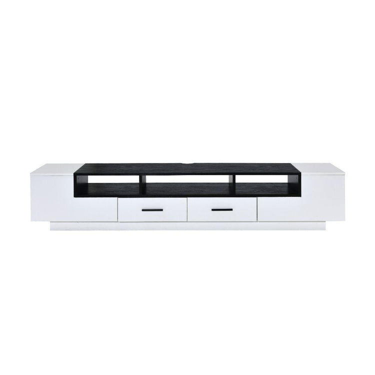 ACME - Armour - TV Stand - White & Black - 5th Avenue Furniture