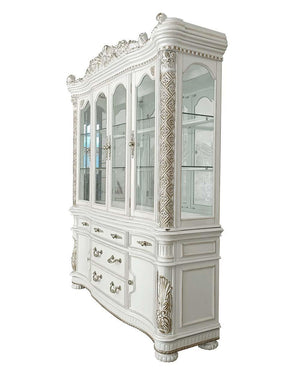 ACME - Vendom - Hutch & Buffet - Antique Pearl Finish - 5th Avenue Furniture