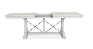 Magnussen Furniture - Heron Cove - Trestle Dining Table - Chalk White - 5th Avenue Furniture