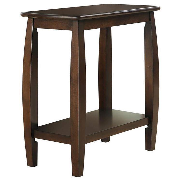 CoasterEveryday - Raphael - 1-Shelf Chairside Table - Cappuccino - 5th Avenue Furniture