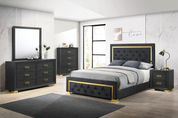 Crown Mark - Pepe - Night Stand - Black - 5th Avenue Furniture