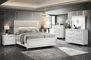 Crown Mark - Eden - Nightstand - White - 5th Avenue Furniture