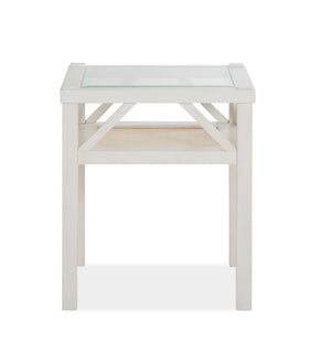 Magnussen Furniture - Ellison - Square End Table - Antique White - 5th Avenue Furniture