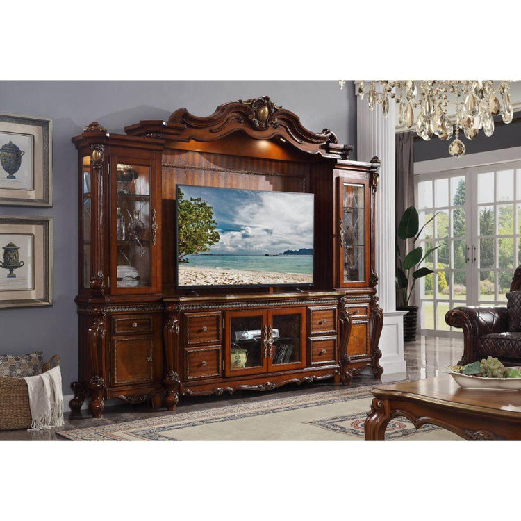 ACME - Picardy - Entertainment Center - Honey Oak - 5th Avenue Furniture