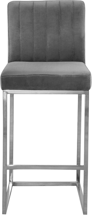 Meridian Furniture - Giselle - Stool with Chrome Legs - 5th Avenue Furniture